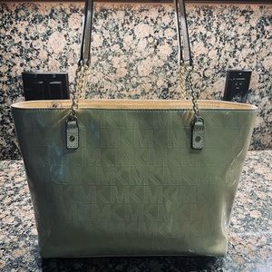 Michael Kors Tan Patent Tote